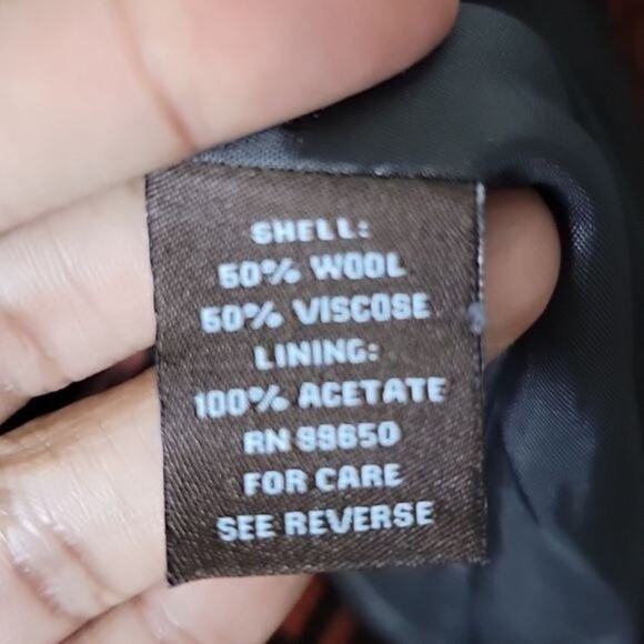 Adrienne Vittadini Womens Retro Print Wool Blend Cape Jacket size 4 Orange - Picture 12 of 15